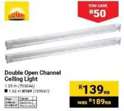 Builders Warehouse Radiant Double Open Channel Ceiling Light offer