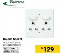 Builders Warehouse Crabtree Double Socket offer