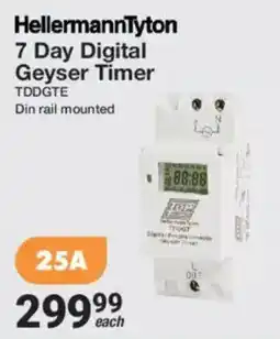Mica HellermannTyton 7 Day Digital Geyser Timer offer