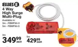 Mica Ellies 4 Way High Surge Multi-Plug offer