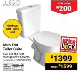 Builders Warehouse Miro Eco Toilet Suite offer