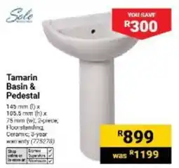 Builders Warehouse Sole Tamarin Basin & Pedestal offer