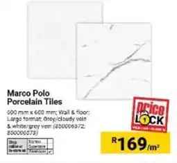 Builders Warehouse Marco Polo Porcelain Tiles offer