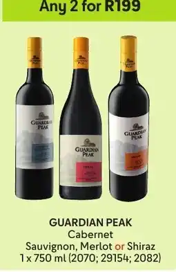 Makro’s liquor Guardian Peak Cabernet Sauvignon, Merlot or Shiraz offer