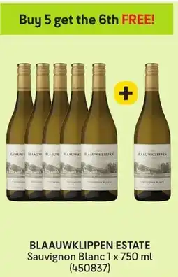 Makro’s liquor Blaauwklippen Estate Sauvignon Blanc offer