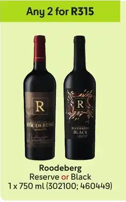Makro’s liquor Roodeberg Reserve or Black offer
