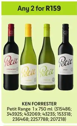 Makro’s liquor Ken Forrester Petit Range offer