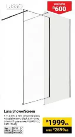 Builders Warehouse Luna ShowerScreen offer