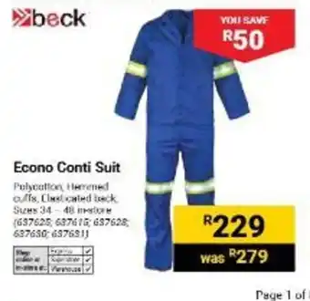 Beck Econo Conti Suit