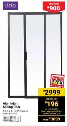 Builders Warehouse KENZO Aluminium Sliding Door offer