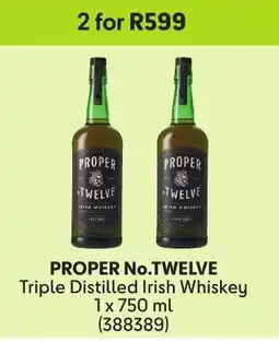Makro’s liquor Proper No. Twelve Triple Distilled Irish Whiskey offer