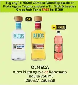 Makro’s liquor Olmeca Altos Plata Agave or Reposado Tequila offer