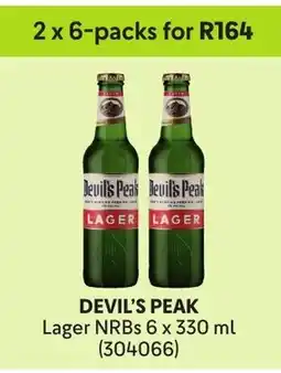 Makro’s liquor Devil's Peak Lager offer