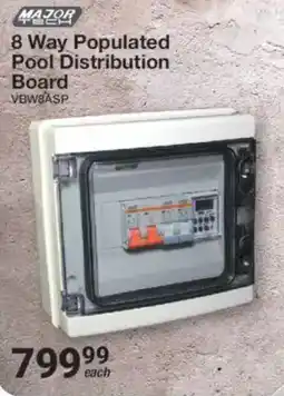 Mica MAJOR TECH 8 Way Populated Pool Distribution Board offer