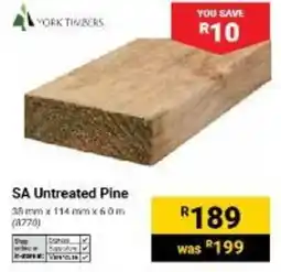 Builders Warehouse SA Untreated Pine offer