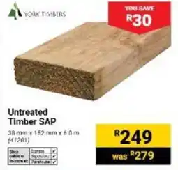 Builders Warehouse Untreated Timber SAP offer