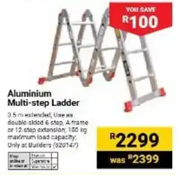 Builders Warehouse Aluminium Multi-step Ladder offer