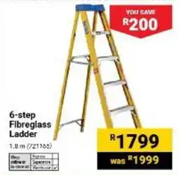 Builders Warehouse 6-step Fibreglass Ladder offer