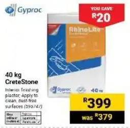 Builders Warehouse Gyproc CreteStone offer