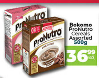 Take 'n Pay Bokomo ProNutro Cereals Assorted 500g offer