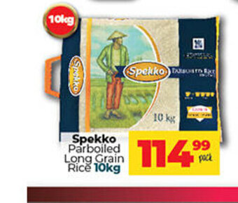 Take 'n Pay Spekko Parboiled Long Grain Rice 10kg offer