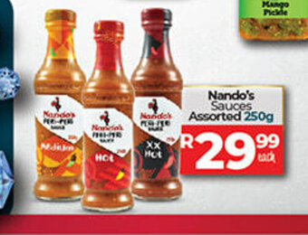 Take 'n Pay Nando's Sauces Assorted 250g offer