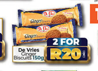 Take 'n Pay De Vries Ginger Biscuits 150g offer