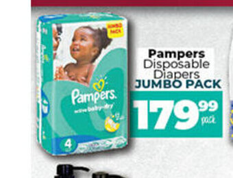 Take 'n Pay Pampers Disposable Diapers Jumbo Pack offer