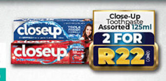 Take 'n Pay Close-Up Toothpaste Assorted 125ml offer
