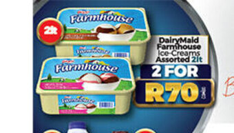 Take 'n Pay DairyMaid Farmhouse Ice Creams Assorted 2lt offer