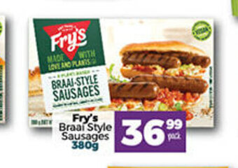 Take 'n Pay Fry's Braai Style Sausages 380g offer
