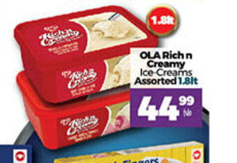 Take 'n Pay OLA Rich n Creamy Ice-Creams Assorted 1.8lt offer
