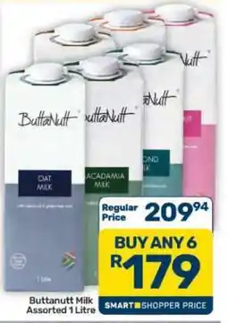 Pick n Pay Hypermarket Buttanutt Milk Assorted 1 Litre offer