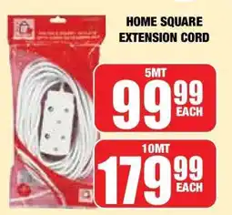 Boxer HOME SQUARE EXTENSION CORD offer
