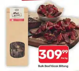 Pick n Pay Hypermarket Bulk Beef Kiosk Biltong offer