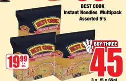 Boxer BEST COOK Instant Noodles Multipack Assorted 5's offer