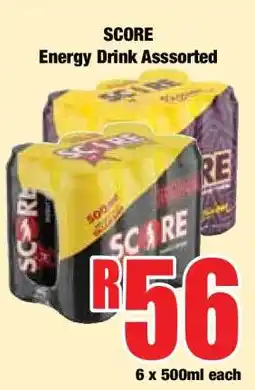 Boxer SCORE Energy Drink Assorted offer