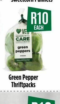 Food Lover's Market Green pepper offer