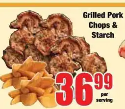 Boxer Grilled Pork Chops & Starch offer