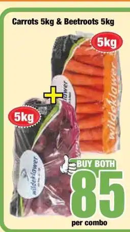 Boxer Carrots 5kg & Beetroots 5kg offer