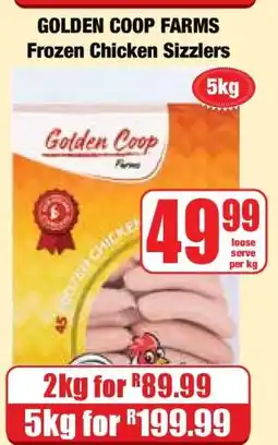 Boxer GOLDEN COOP FARMS Frozen Chicken Sizzlers offer