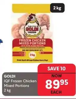 Makro GOLDI IQF Frozen Chicken Mixed Portions 2 kg offer