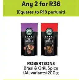 Makro ROBERTSONS Braai & Grill Spice (All variants) 200 g offer