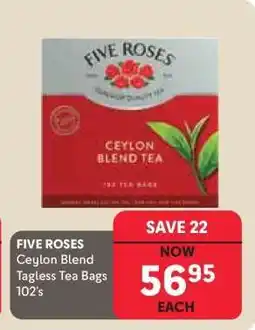 Makro Five Roses Ceylon Blend Tagless Tea Bags 102's offer