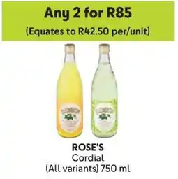 Makro Rose's Cordial offer