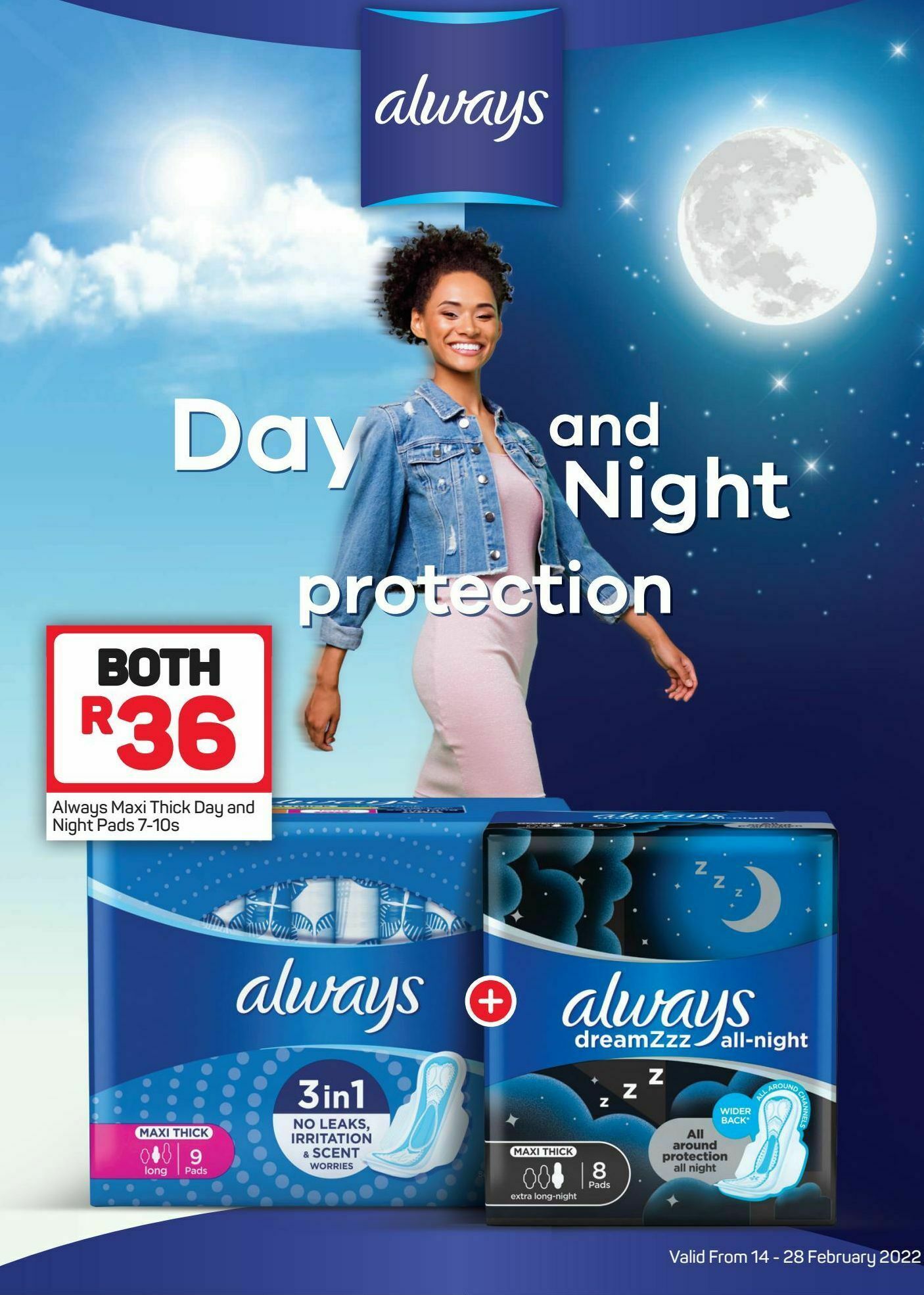 Always sanitary pads offer at Pick n Pay