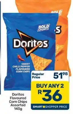 Pick n Pay Hypermarket Doritos Flavoured Corn Chips Assorted 145g offer