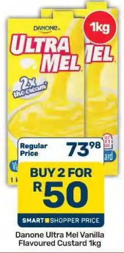 Pick n Pay Hypermarket Danone Ultra Mel Vanilla Flavoured Custard 1kg offer
