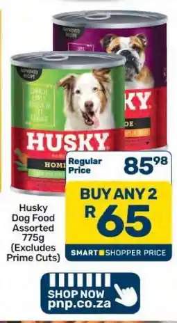 Pick n Pay Hypermarket Husky Dog Food Assorted 775g offer