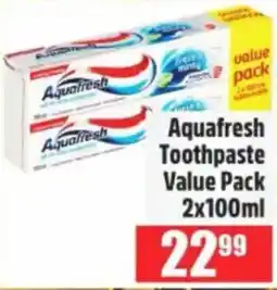 Devland Cash And Carry Aquafresh Toothpaste offer